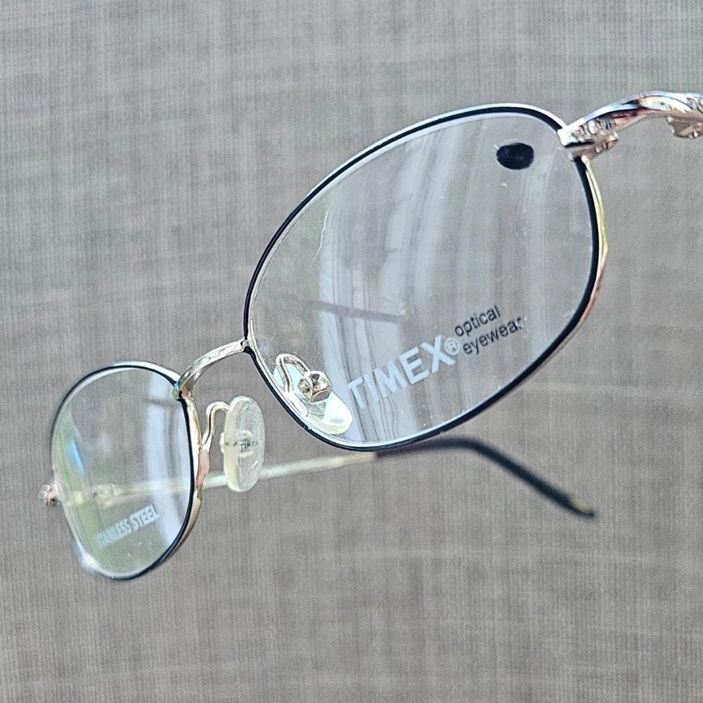 Timex Women Eyeglasses Frame Black/Gold Tone Glasses T136 50[]17 135 NWT